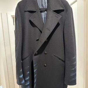 John Varvatos Navy Pea Coat
